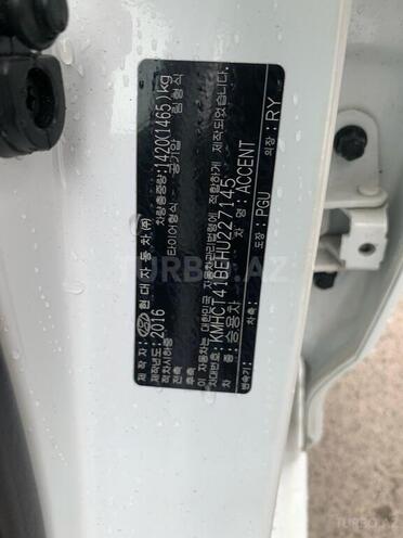 Hyundai Accent 2016, 53,700 km - 1.4 l - Bakı