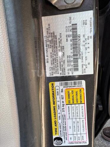 Ford Fusion (North America) 2017, 218,000 km - 1.5 л - Bakı