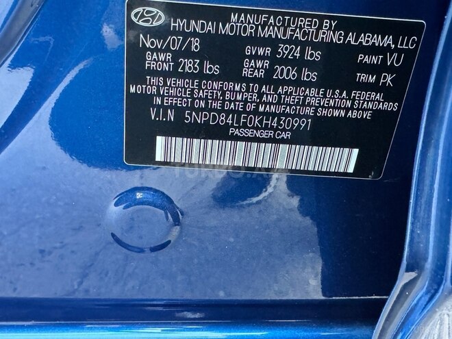 Hyundai Elantra 2018, 46,000 km - 2.0 л - Bakı