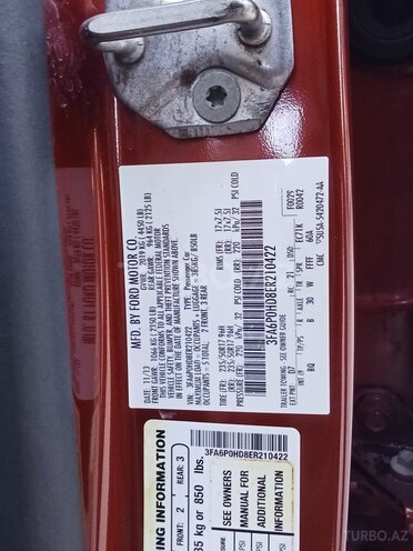Ford Fusion (North America) 2013, 220,000 km - 1.5 л - Bakı