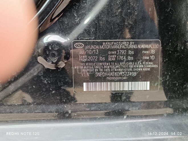 Hyundai Elantra 2013, 174,000 km - 1.8 l - Bakı