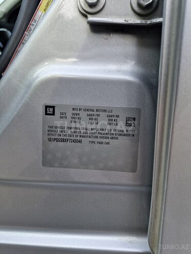Chevrolet Cruze 2015, 222,000 km - 1.4 l - Şəmkir