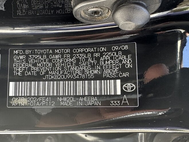 Toyota Prius 2008, 316,000 km - 1.5 l - Bakı
