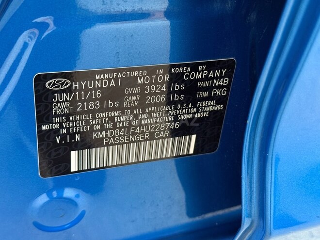 Hyundai Elantra 2016, 122,000 km - 2.0 л - Bakı