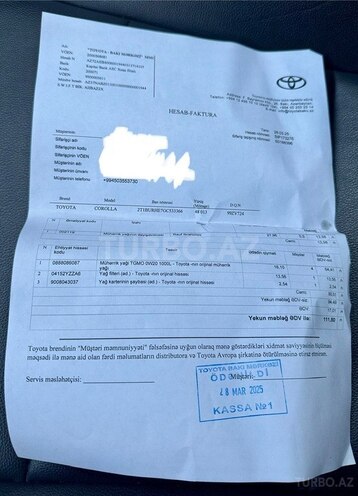 Toyota Corolla 2015, 77,300 km - 1.8 l - Bakı