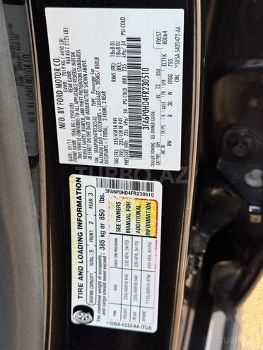 Ford Fusion (North America) 2015, 175,700 km - 1.5 l - Bakı