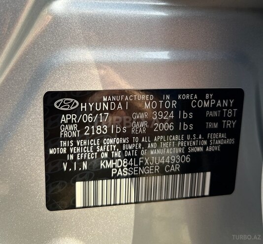 Hyundai Elantra 2017, 123,500 km - 2.0 л - Bakı
