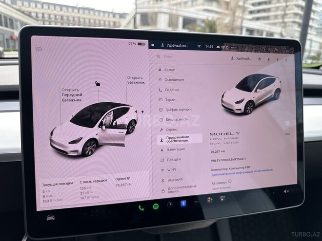 Tesla Model Y 2021, 76,500 km - 0.0 l - Bakı