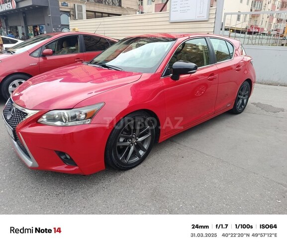 Lexus CT 200h 2014, 145,500 km - 1.8 l - Bakı