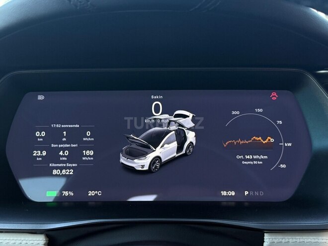 Tesla Model X 2019, 80,000 km - 0.0 l - Bakı