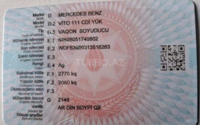 Mercedes Vito 111 2009, 289,000 km - 2.2 л - Bakı