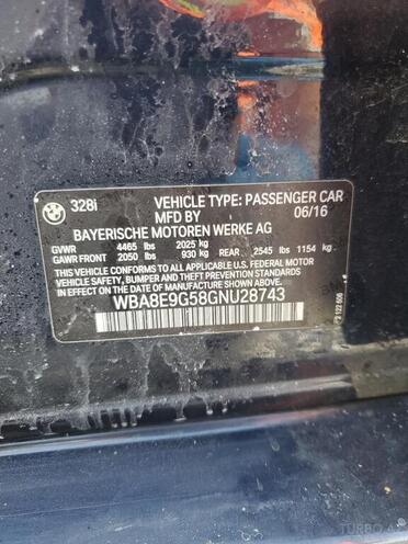 BMW 328 2016, 141,004 km - 2.0 l - Bakı