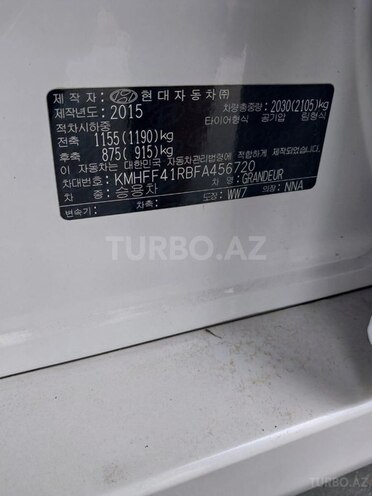 Hyundai Grandeur 2015, 143,000 km - 2.0 l - Bakı