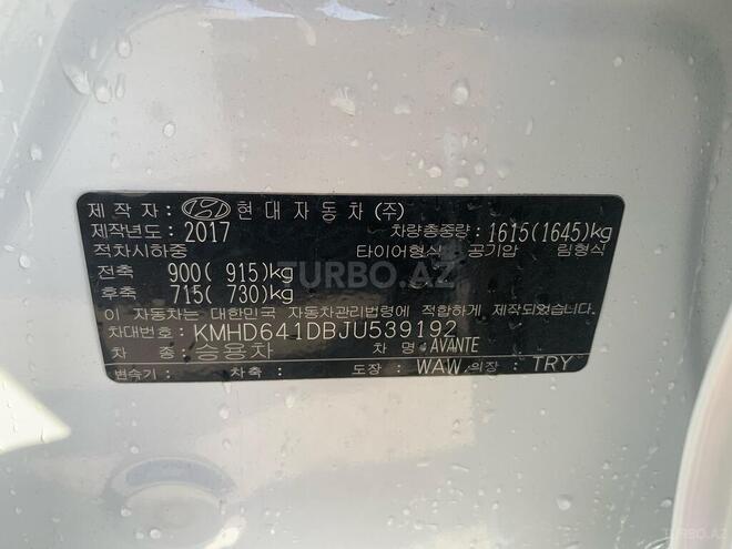 Hyundai Avante 2017, 160,000 km - 1.6 l - Bakı