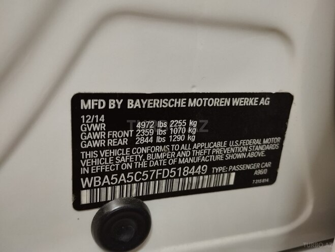 BMW 528 2014, 137,000 km - 2.0 l - Bakı