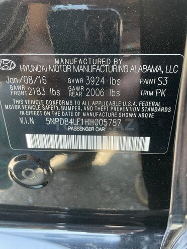 Hyundai Elantra 2016, 204,387 km - 2.0 l - Bakı