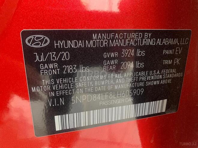 Hyundai Elantra 2020, 111,000 km - 2.0 l - Bakı