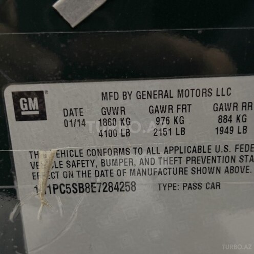 Chevrolet Cruze 2014, 131,507 km - 1.4 l - Sumqayıt
