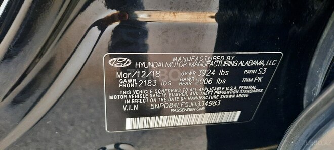 Hyundai Elantra 2018, 126,000 km - 2.0 л - Bakı