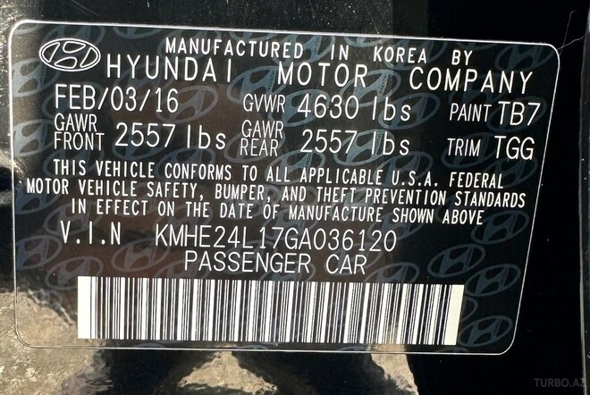 Hyundai Sonata 2016, 64,250 km - 2.0 l - Bakı