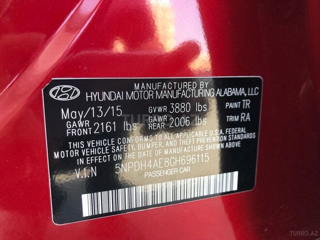 Hyundai Elantra 2015, 130,000 km - 1.8 l - Bakı