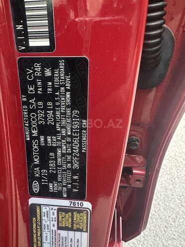 Kia Forte 2019, 95,000 km - 2.0 l - Bakı