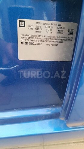Chevrolet Cruze 2016, 240,000 km - 1.4 l - Bakı
