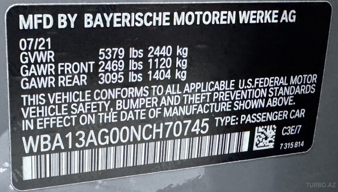 BMW 530e 2021, 55,000 km - 2.0 l - Bakı