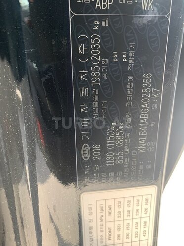 Kia K7 2016, 164,400 km - 2.2 l - Bakı
