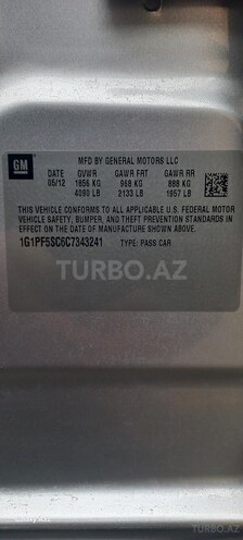 Chevrolet Cruze 2012, 156,347 km - 1.4 l - Gəncə
