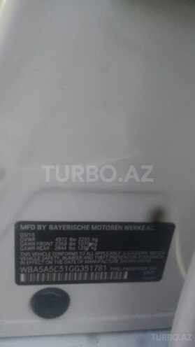 BMW 528 2016, 152,000 km - 2.0 l - Bakı