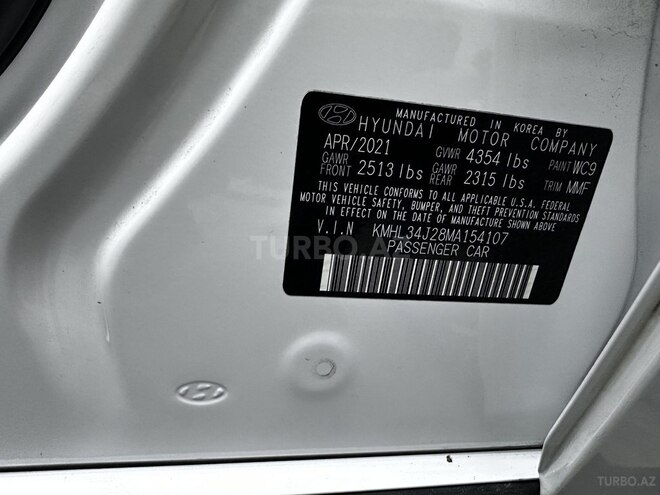 Hyundai Sonata 2021, 172,200 km - 1.6 l - Bakı