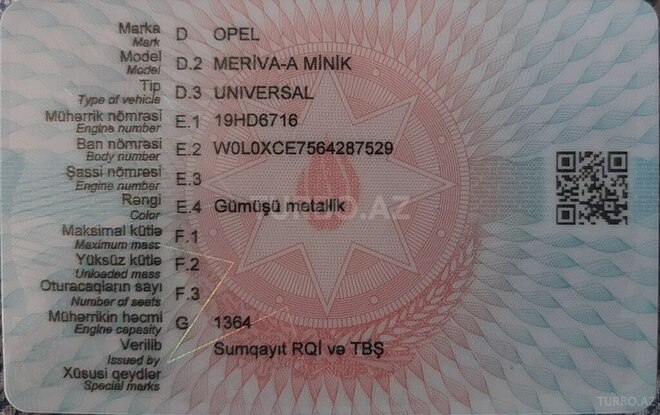 Opel Meriva 2006, 254,000 km - 1.4 l - Sumqayıt