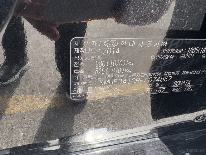 Hyundai Sonata 2014, 191,600 km - 2.0 l - Bakı
