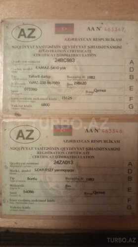 KamAz 5410 1982, 1,133,093 km - 11.0 l - Hacıqabul