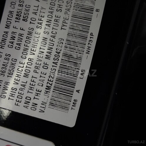 Honda Insight 2010, 389,221 km - 1.3 l - Sumqayıt