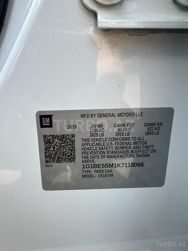 Chevrolet Cruze 2018, 127,337 km - 1.4 л - Gəncə