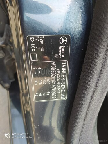 Mercedes C 180 1998, 266,000 km - 1.8 l - Gəncə