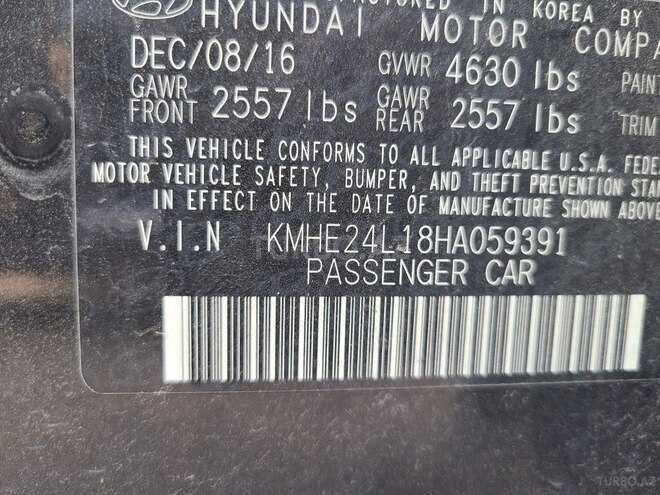 Hyundai Sonata 2016, 186,684 km - 2.0 l - Bakı
