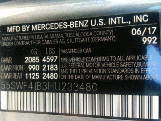 Mercedes C 300 2017, 60,000 km - 2.0 l - Bakı