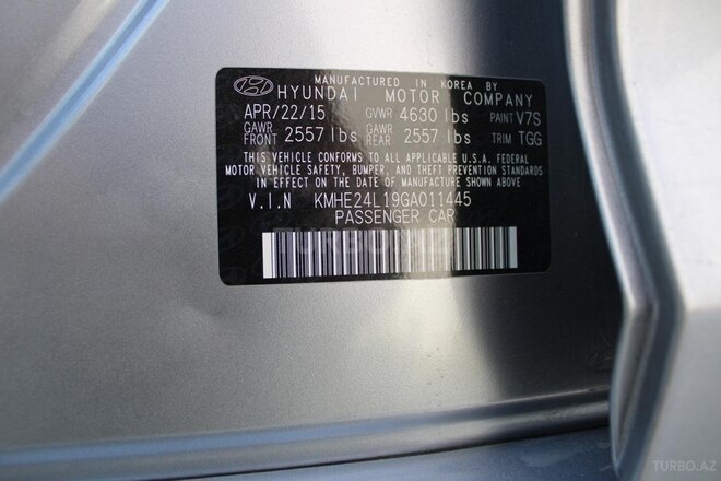 Hyundai Sonata 2015, 252,916 km - 2.0 l - Bakı