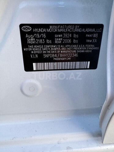 Hyundai Elantra 2016, 105,000 km - 2.0 л - Bakı