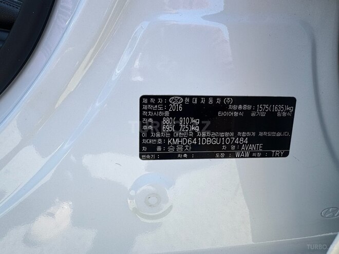 Hyundai Avante 2016, 158,200 km - 1.6 l - Bakı