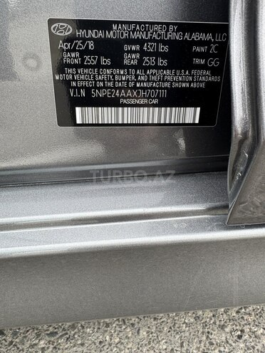 Hyundai Sonata 2018, 65,000 km - 1.6 l - Bakı