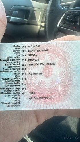 Hyundai Elantra 2018, 89,350 km - 2.0 л - Bakı