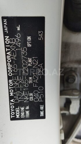 Toyota Corolla Axio 2018, 142,000 km - 1.5 л - Bakı