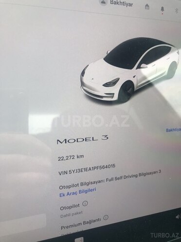 Tesla Model 3 2023, 22,000 km - 0.0 l - Bakı
