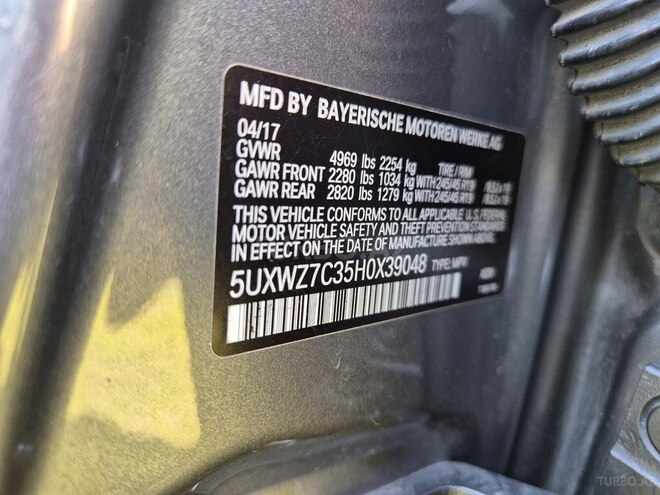 BMW X3 2017, 159,000 km - 2.0 l - Zaqatala