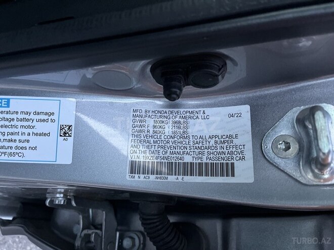 Honda Insight 2022, 69,046 km - 1.5 l - Bakı