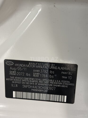 Hyundai Elantra 2012, 178,000 km - 1.8 л - Gəncə